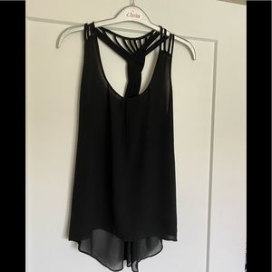 Naked Zebra Black Racerback Tank